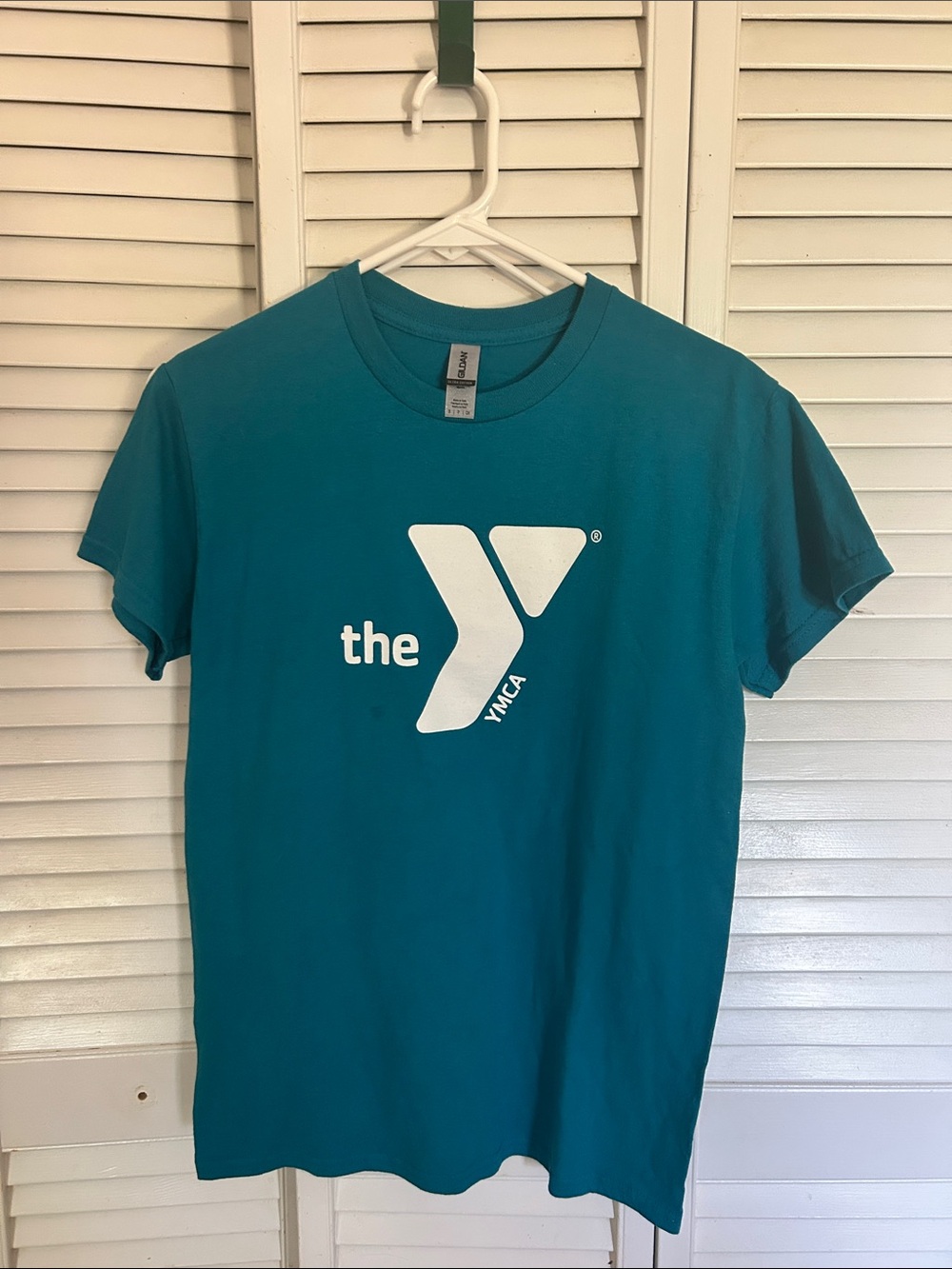 Gildan Teal Short Sleeve YMCA Logo Tee